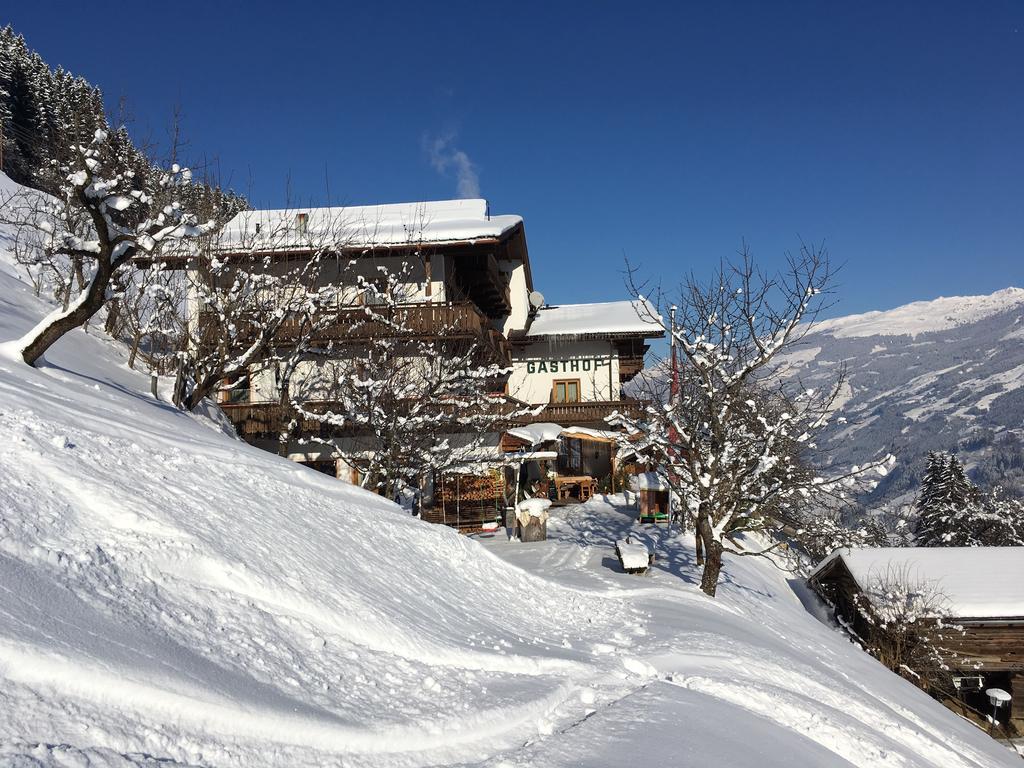 Gasthof Pension Berghof Hippach Exterior foto